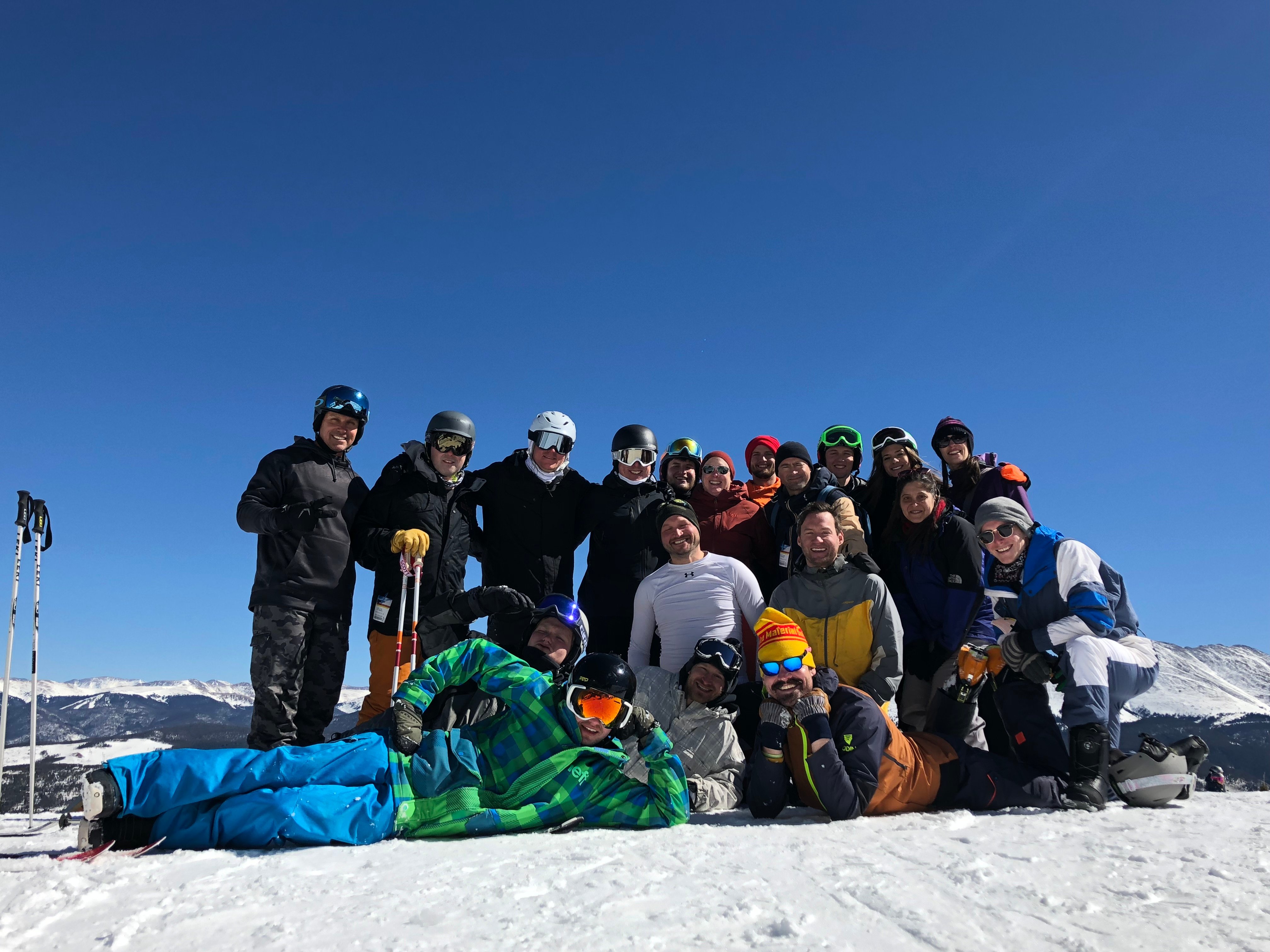 Group Breck mountain